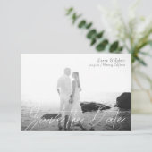 日付を小さな滑らかなストロークの告知を保存 招待状 (スタンド正面)