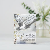 日付を感動的守るキリスト教の卒業 案内ポストカード (スタンド正面)