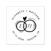 日付を手書きのゴム結婚スタンプで保存する セルフインキングスタンプ (デザイン)