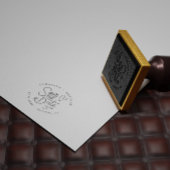 日付を手書きのゴム結婚スタンプで保存 セルフインキングスタンプ