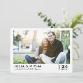 日付を指し示すフレームフォトカードを保存 セーブザデート (スタンド正面)