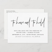 日付を救うことを持つためそして握るため 案内ポストカード (正面/裏面)