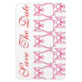 日付を救って下さい マグネット (縦)