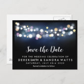 日付を明るいライトで保存 案内ポストカード (正面/裏面)