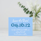 日付を明るい青で保存 セーブザデート (スタンド正面)