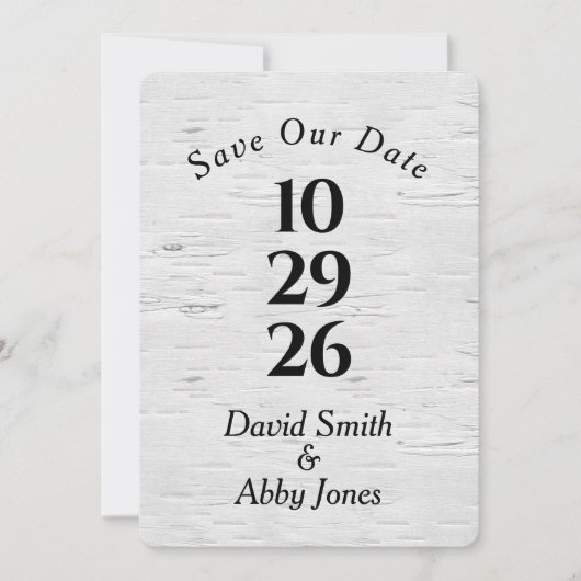 日付を樺の木ツリーに保存 セーブザデート (正面)