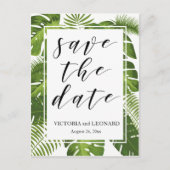 日付を熱帯で保存 | の結婚はがき 案内ポストカード (正面)