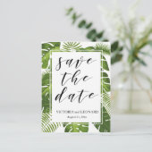 日付を熱帯で保存 | の結婚はがき 案内ポストカード (スタンド正面)