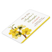 日付を白く保存すエレガントる マグネット (左側)