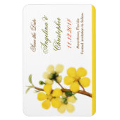 日付を白く保存すエレガントる マグネット (縦)