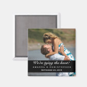 日付を白黒モダン磁石で保存 マグネット (正面/裏面)