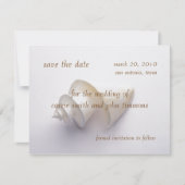 日付を砂に海のシェルで保存 セーブザデート (正面)