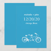 日付を節約するために作られた自転車（青） セーブザデート (正面/裏面)