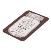 日付を素朴保存するマグネットの国のメイソンの瓶 マグネット (左側)