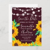 日付を素朴節約する赤いひも灯 案内ポストカード (正面/裏面)