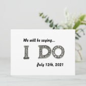 日付を結婚保きらきら光る存する招待状 セーブザデート (スタンド正面)