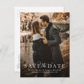 日付を縦書きエレガントで保存する 案内ポストカード (正面/裏面)