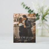 日付を縦書きエレガントで保存する 案内ポストカード (スタンド正面)