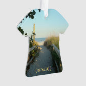 日付を記入されるビーチのアクセス オーナメント (正面)