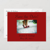 日付を赤で保存 案内ポストカード (正面/裏面)