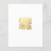 日付を金ゴールドグリッター花で保存 (裏面)