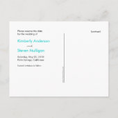 日付を除く青いロブバード 案内ポストカード (裏面)