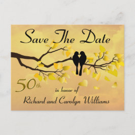 日付を除く50th Lovebirds Anniversary 案内ポストカード