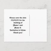 日付を除ビクトリアンくゴシック様式のロマンス赤い黒 案内ポストカード (裏面)