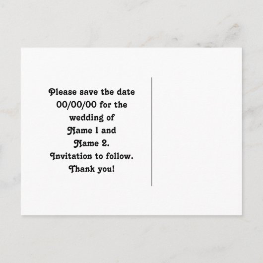 日付を除ビクトリアンくゴシック様式のロマンス赤い黒 案内ポストカード (裏面)