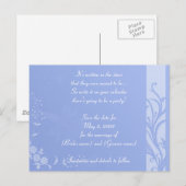 日付を青で保存 案内ポストカード (正面/裏面)