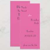 日付を非常にピンク色で保存 セーブザデート (正面/裏面)