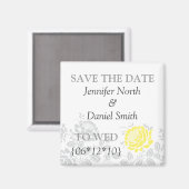 日付を黄色で保存 マグネット (正面/裏面)