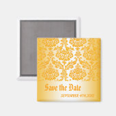 日付を黄色のマスクで保存する マグネット (正面/裏面)