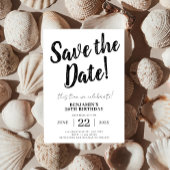 日付を50番目の誕生日に保存 招待状