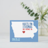 日付を-カスタマイズ可能な-アイオワ救って下さい セーブザデート (スタンド正面)