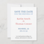 日付を-カスタマイズ可能な-アリゾナ救って下さい セーブザデート (裏面)