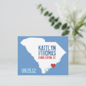 日付を-カスタマイズ可能な-サウスカロライナ救って下さい セーブザデート (スタンド正面)