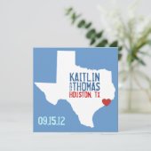 日付を-カスタマイズ可能な-テキサス州救って下さい セーブザデート (スタンド正面)