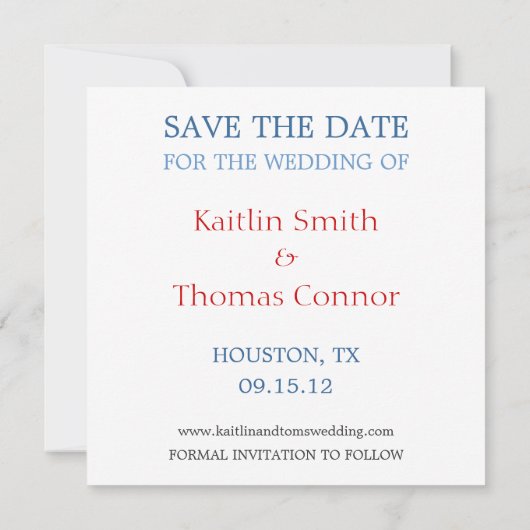 日付を-カスタマイズ可能な-テキサス州救って下さい セーブザデート (裏面)