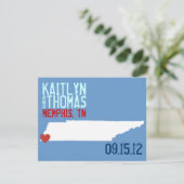 日付を-カスタマイズ可能な-テネシー州救って下さい セーブザデート (スタンド正面)