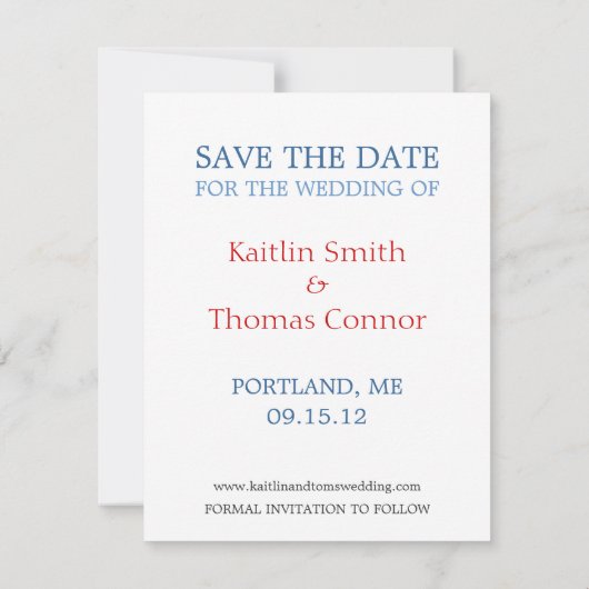 日付を-カスタマイズ可能な-メイン救って下さい セーブザデート (裏面)