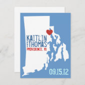 日付を-カスタマイズ可能な-ロードアイランド救って下さい セーブザデート (正面/裏面)