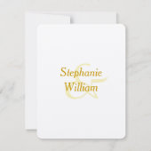 日付アイルランド金ゴールド結婚の通知を保存 セーブザデート (裏面)