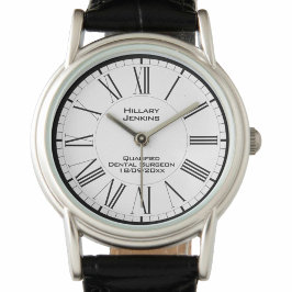 日付ウォッチ付き有資格歯科医 腕時計