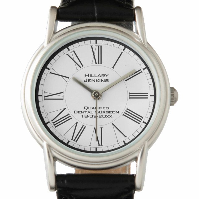 日付ウォッチ付き有資格歯科医 腕時計 (クリエイターアップロード済み)