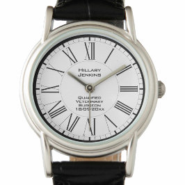 日付ウォッチ付き獣医 腕時計