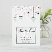 日付エレガントの保存招待状 招待状 (スタンド正面)