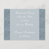 日付エレガントはがきを保存する 案内ポストカード (裏面)