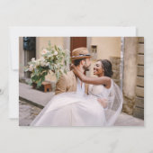 日付エレガントを保存する4フォト招待状 セーブザデート (裏面)