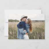 日付エレガントを保存4フォトシンプル セーブザデート (裏面)